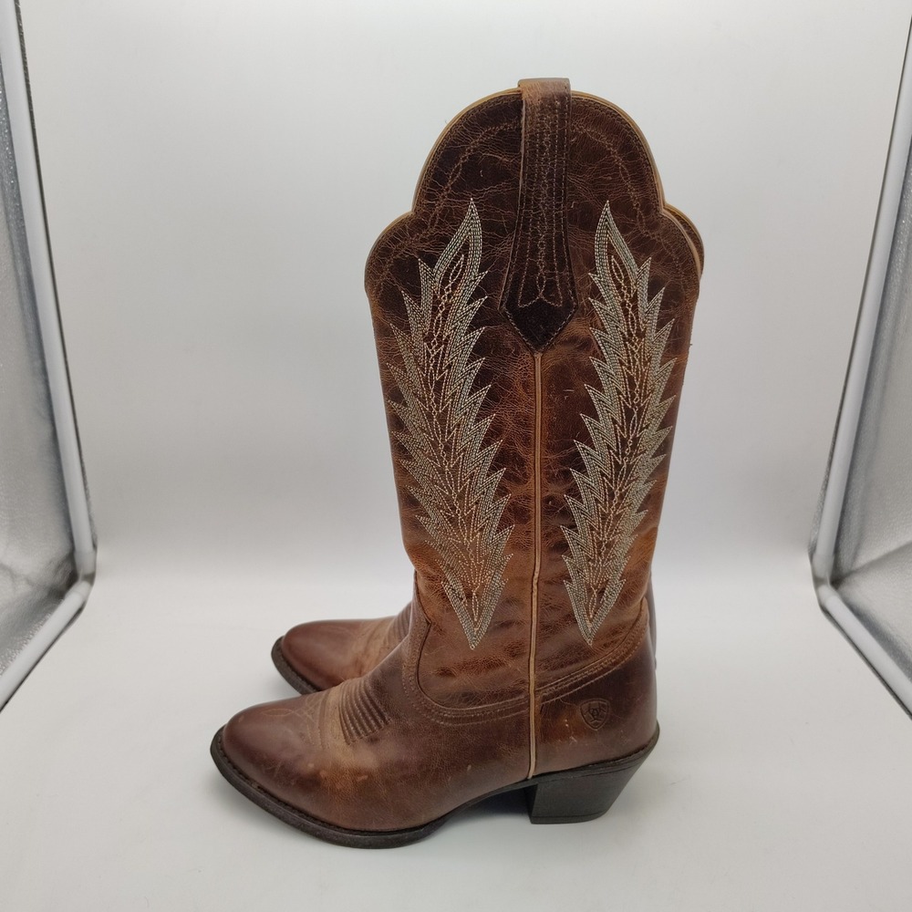 Womens ARIAT Desert Sky Sassy Brown Western Cowboy Riding Boots Size 6.5B - Picture 4 of 8
